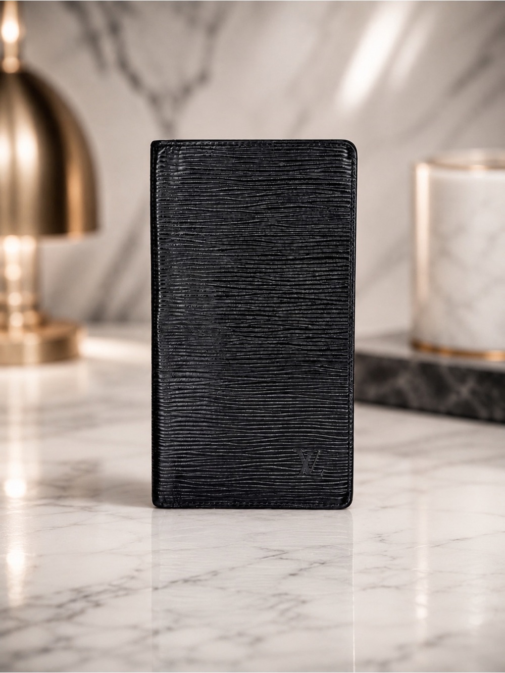Louis Vuitton Black Epi Leather Long Bifold Wallet | Vintage | Classic Unisex